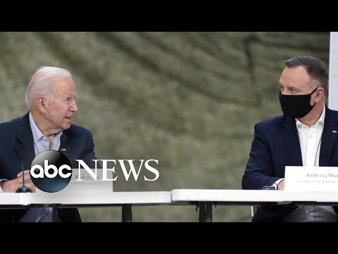 Biden in Warsaw to hold bilateral meetings with Polish president