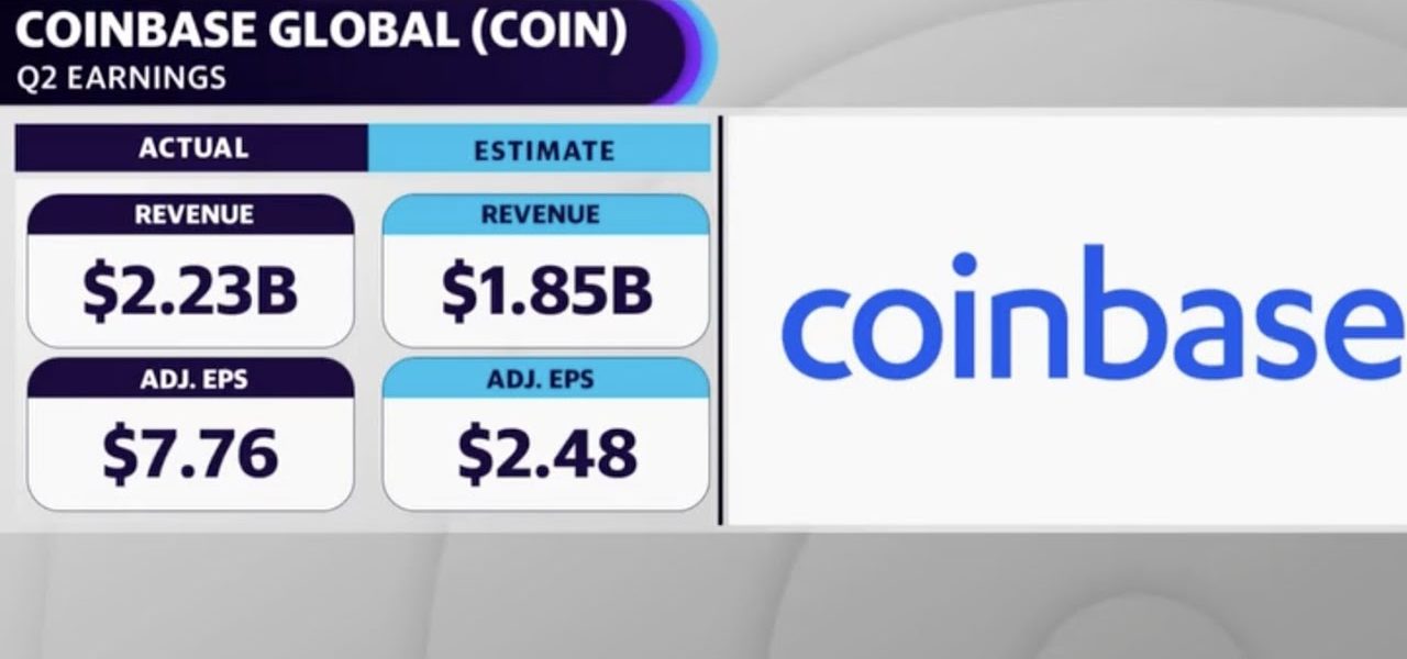 Coinbase crushes Q2 earnings with beats on top and bottom lines