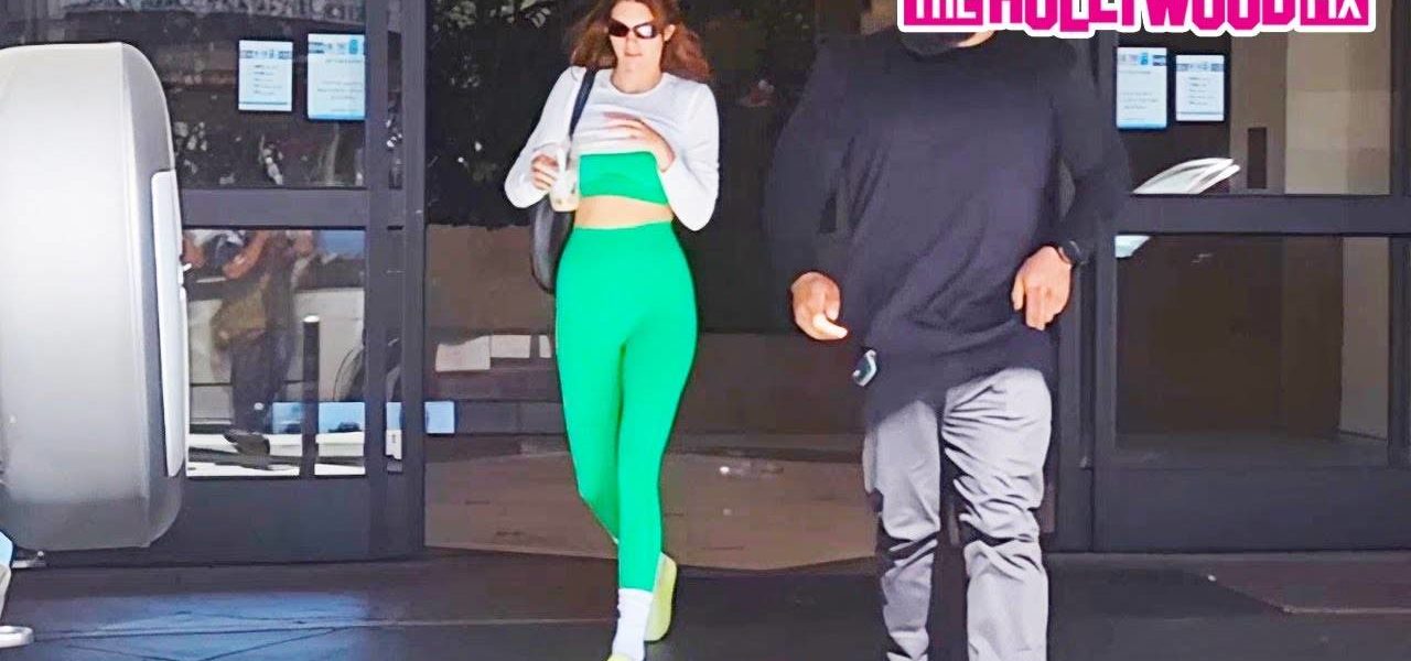 Kendall Jenner Takes Her New Land Rover Out To Run Errands While Rocking All Green In Beverly Hills