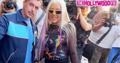 Christina Aguilera Is All Smiles & Takes Pics With Fans At The XTINA Pride Pop Up Event In WeHo, CA